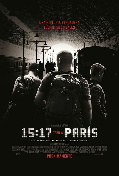 15:17 Tren a París : Póster