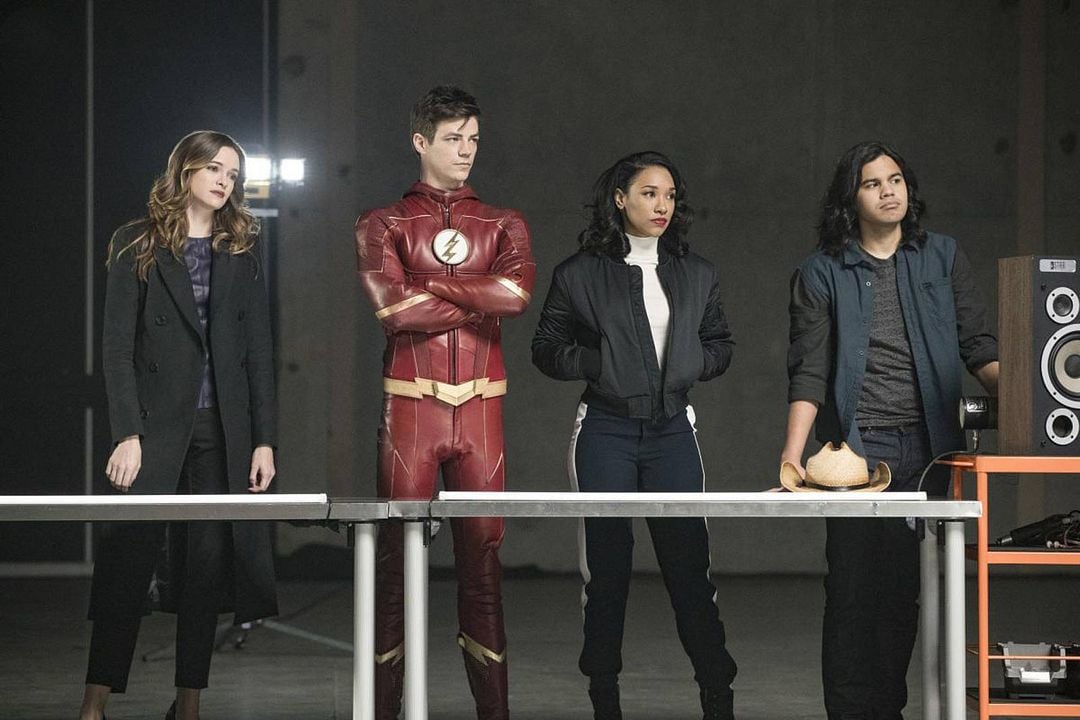 Flash : Foto Danielle Panabaker, Grant Gustin, Candice Patton, Carlos Valdes