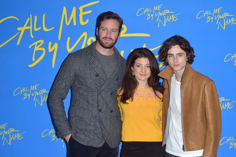 Llámame por tu nombre : Cobertura de revista Armie Hammer, Timothée Chalamet