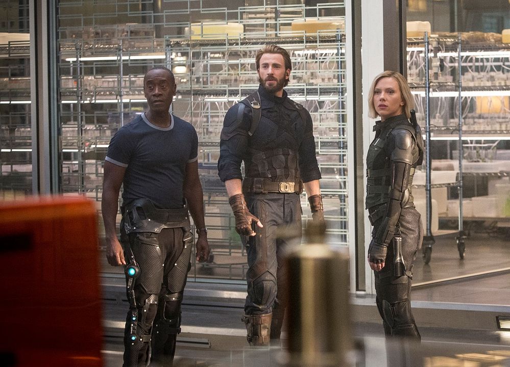 Avengers: Infinity War : Foto Don Cheadle, Scarlett Johansson, Chris Evans