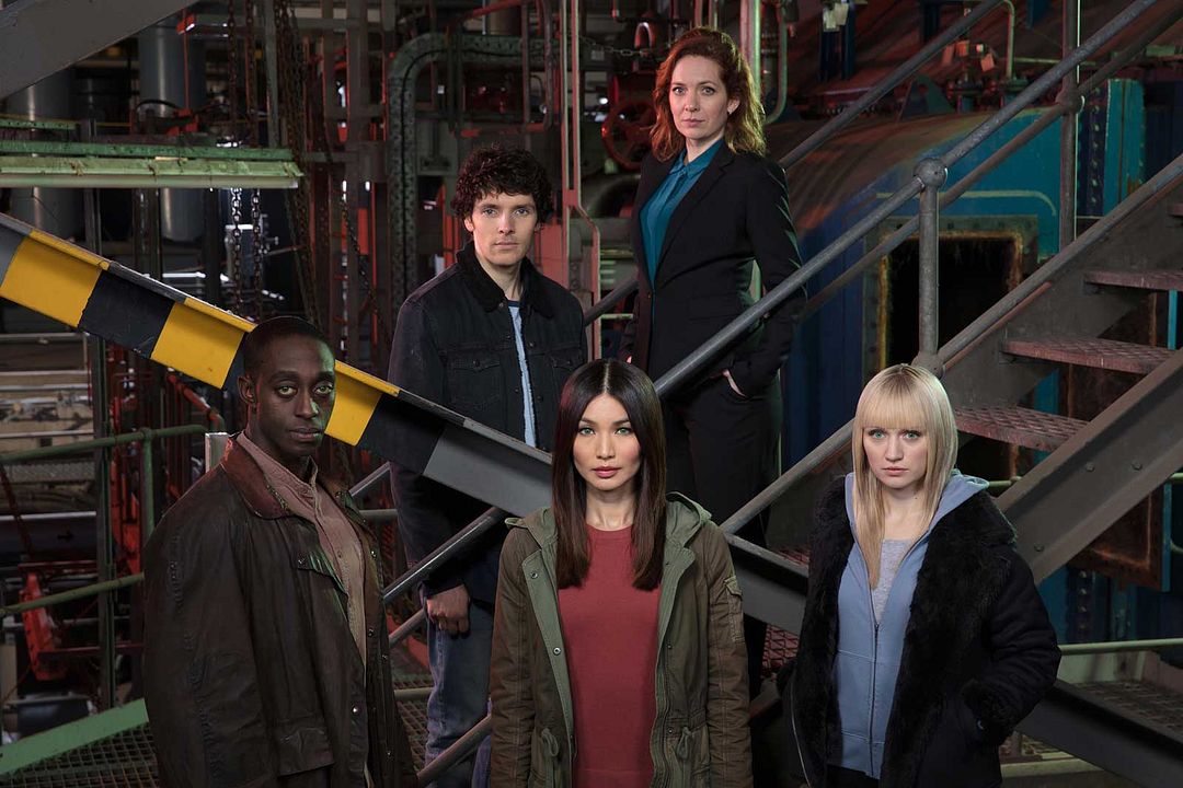 Foto Katherine Parkinson, Colin Morgan (II), Gemma Chan