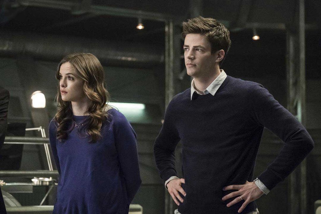 Flash : Foto Danielle Panabaker, Grant Gustin