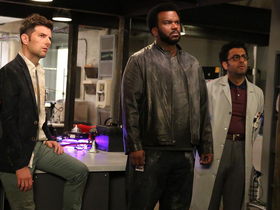 Foto Adeel Akhtar, Craig Robinson, Adam Scott