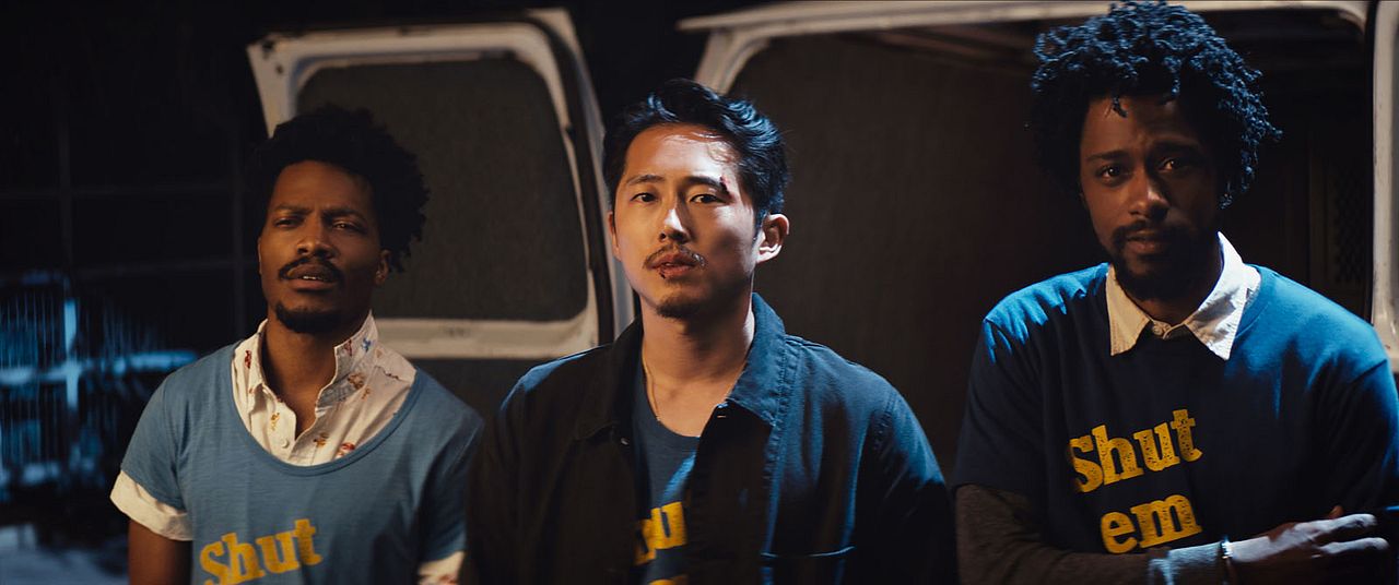 Sorry to bother you : Foto Steven Yeun, Lakeith Stanfield, Jermaine Fowler
