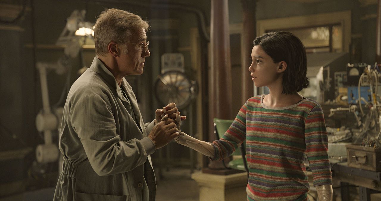 Battle angel: la última guerrera : Foto Christoph Waltz, Rosa Salazar