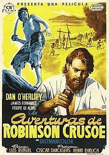 Las aventuras de Robinson Crusoe : Póster