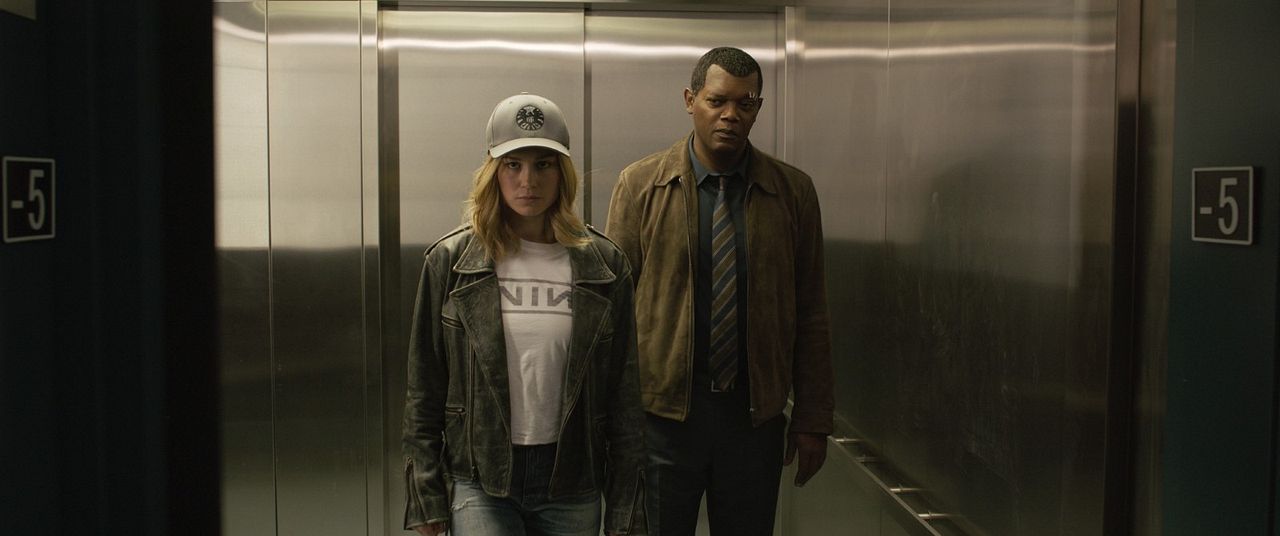 Capitana Marvel : Foto Samuel L. Jackson, Brie Larson