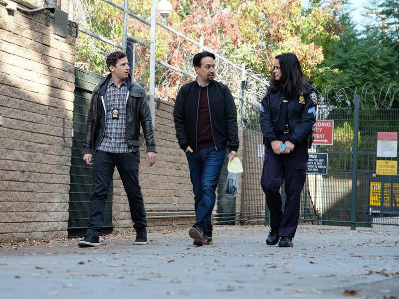 Brooklyn, Precinto 99 : Foto Andy Samberg, Lin-Manuel Miranda, Melissa Fumero