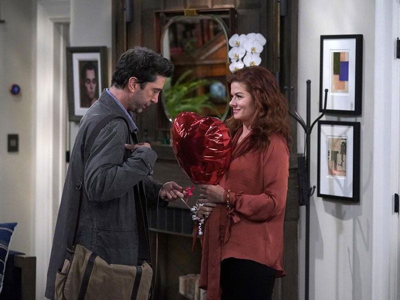 Foto David Schwimmer, Debra Messing
