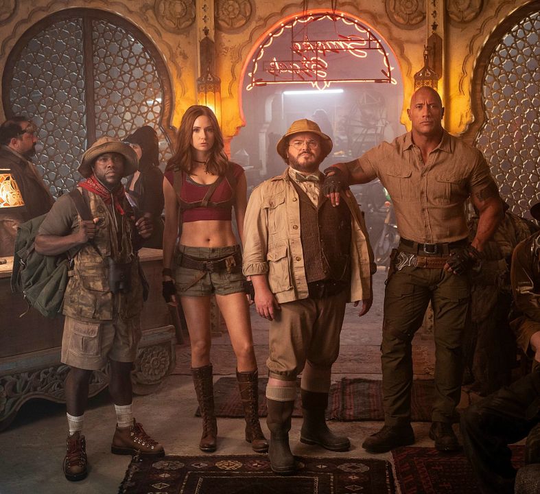Jumanji: el siguiente nivel : Foto Karen Gillan, Kevin Hart, Jack Black, Dwayne Johnson