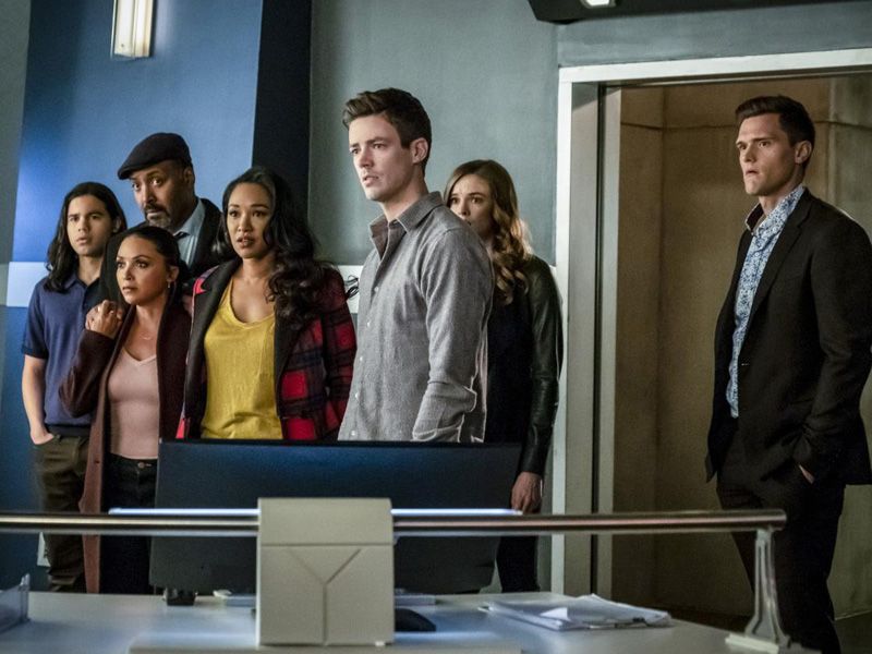 Flash : Foto Danielle Panabaker, Jesse L. Martin, Candice Patton, Grant Gustin, Carlos Valdes