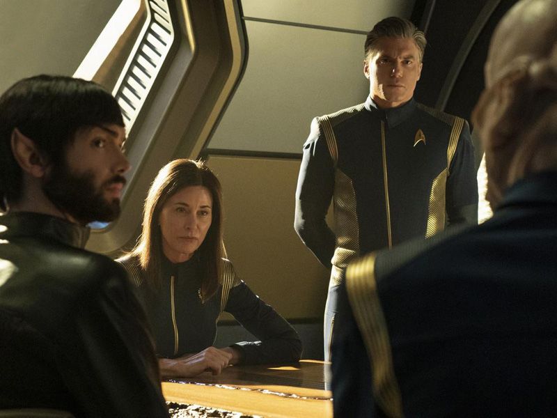 Star Trek: Discovery : Foto Ethan Peck, Anson Mount