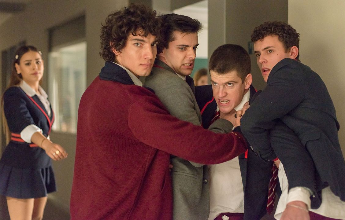Foto Miguel Bernardeau, Álvaro Rico, Jorge Lopez, Danna Paola