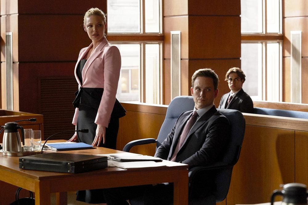 Suits : Foto Patrick J. Adams, Katherine Heigl