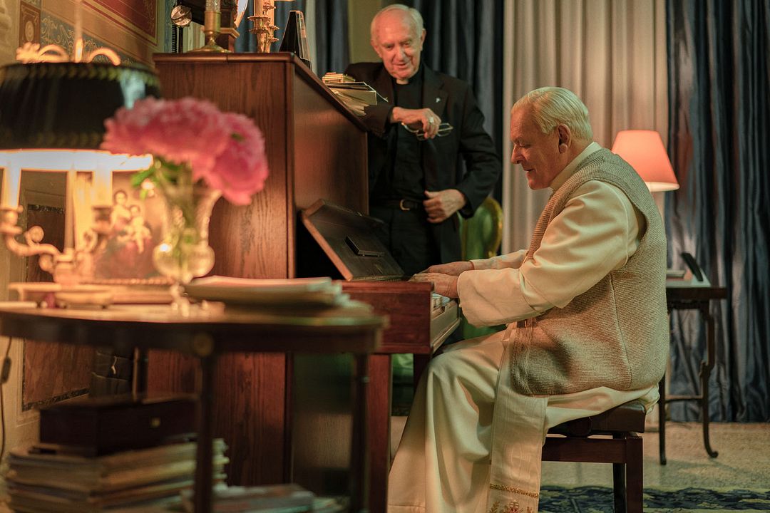Los dos Papas : Foto Anthony Hopkins, Jonathan Pryce