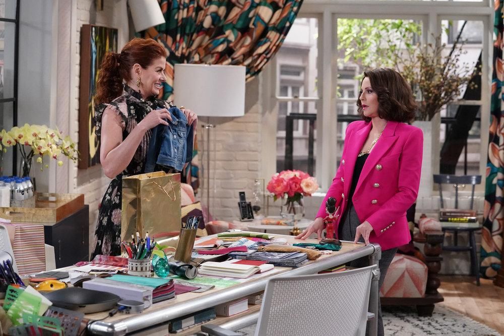 Foto Debra Messing, Megan Mullally