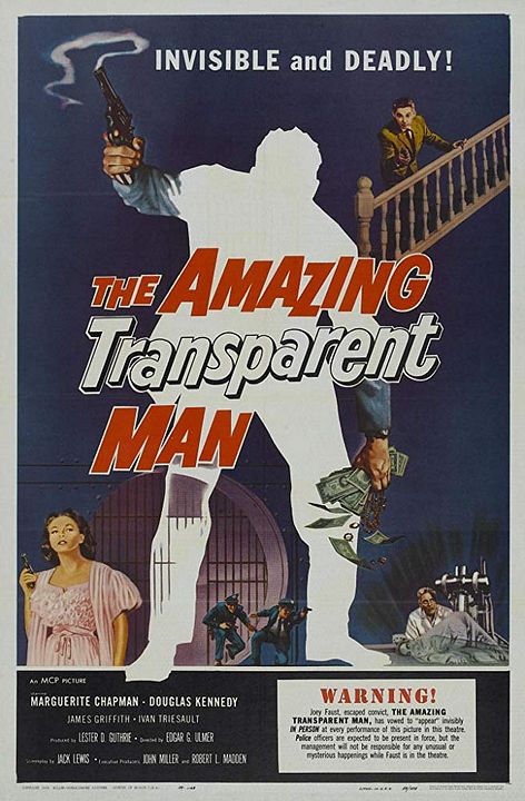 The Amazing Transparent Man : Póster