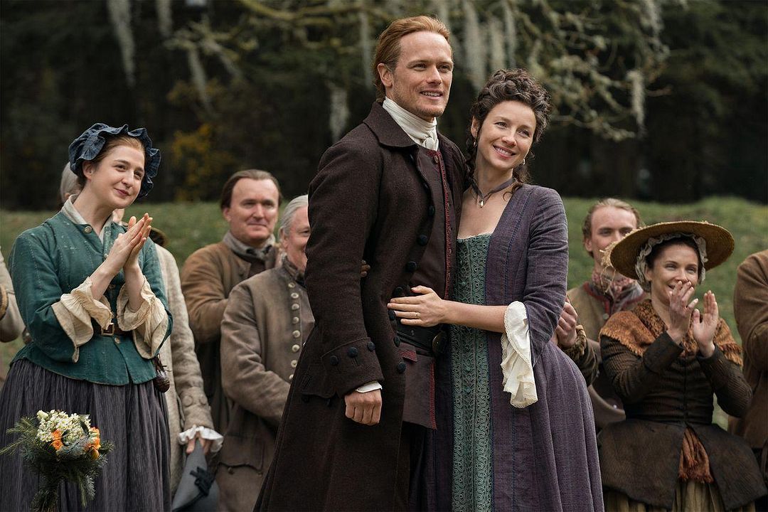 Foto Sam Heughan, Caitriona Balfe