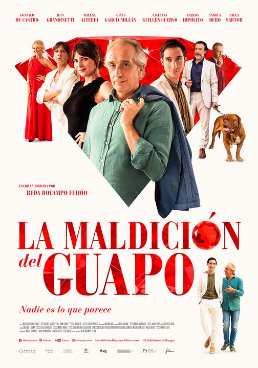 La maldición del guapo : Póster