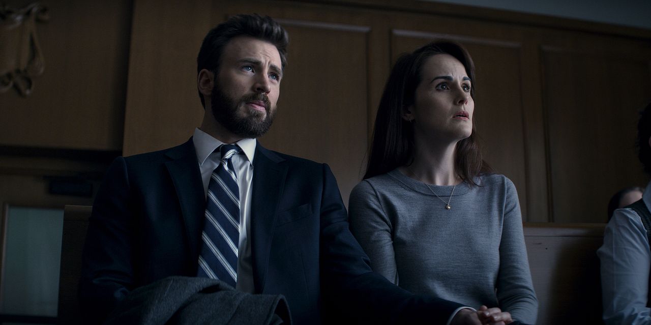 Foto Michelle Dockery, Chris Evans