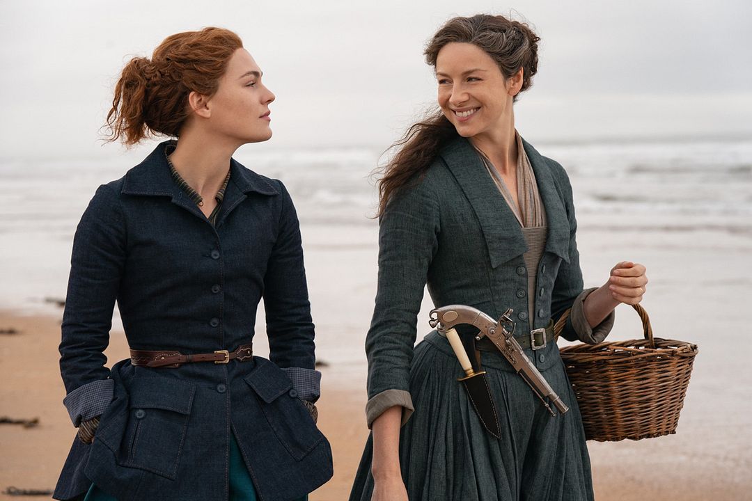 Outlander : Foto Caitriona Balfe, Sophie Skelton