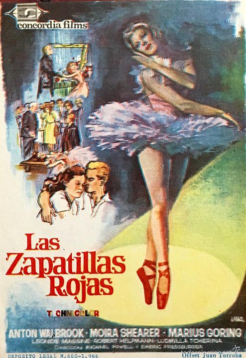 Las zapatillas rojas : Póster