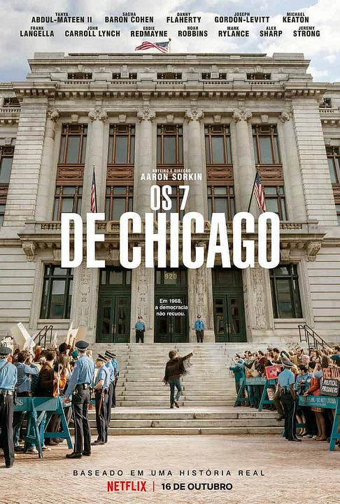 El juicio de los 7 de Chicago : Póster