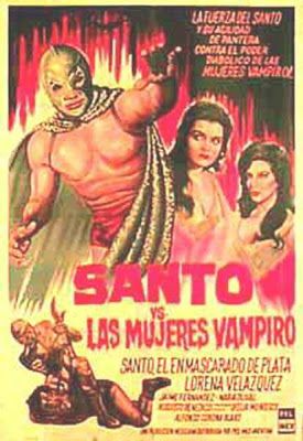 Santo contra las mujeres vampiro : Póster