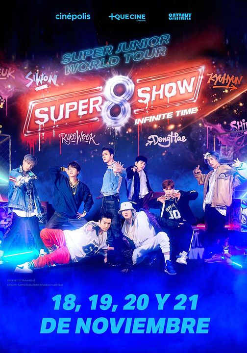 Super Junior World Tour [Super Show 8: Infinite Time] : Póster