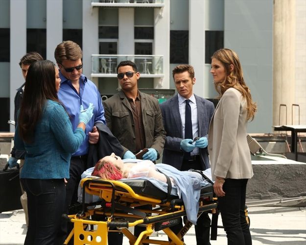 Castle : Foto Jon Huertas, Stana Katic, Nathan Fillion