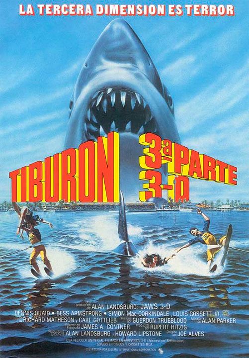 Jaws 3-D: El gran tiburón : Póster