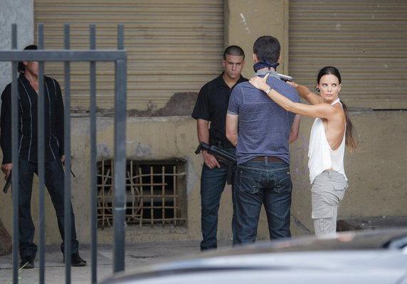 Foto Gabrielle Anwar, Jeffrey Donovan