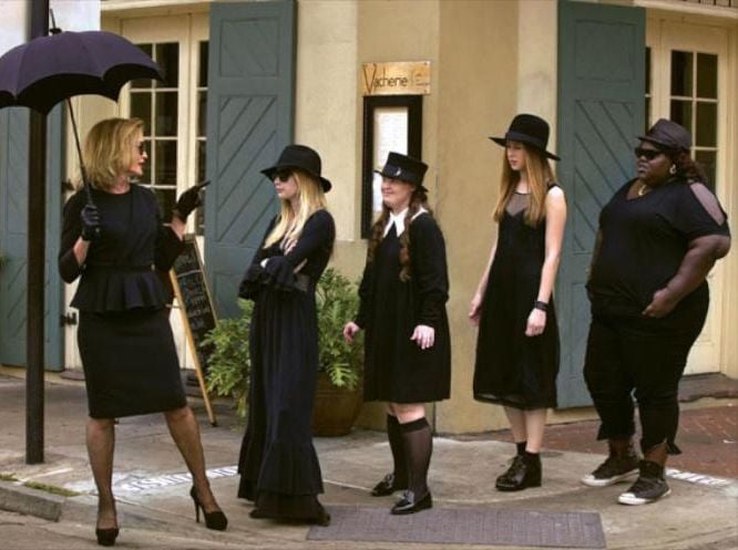 Foto Taissa Farmiga, Emma Roberts, Gabourey Sidibe, Jessica Lange, Jamie Brewer