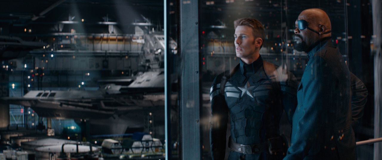 Capitán América: El soldado de invierno : Foto Samuel L. Jackson, Chris Evans