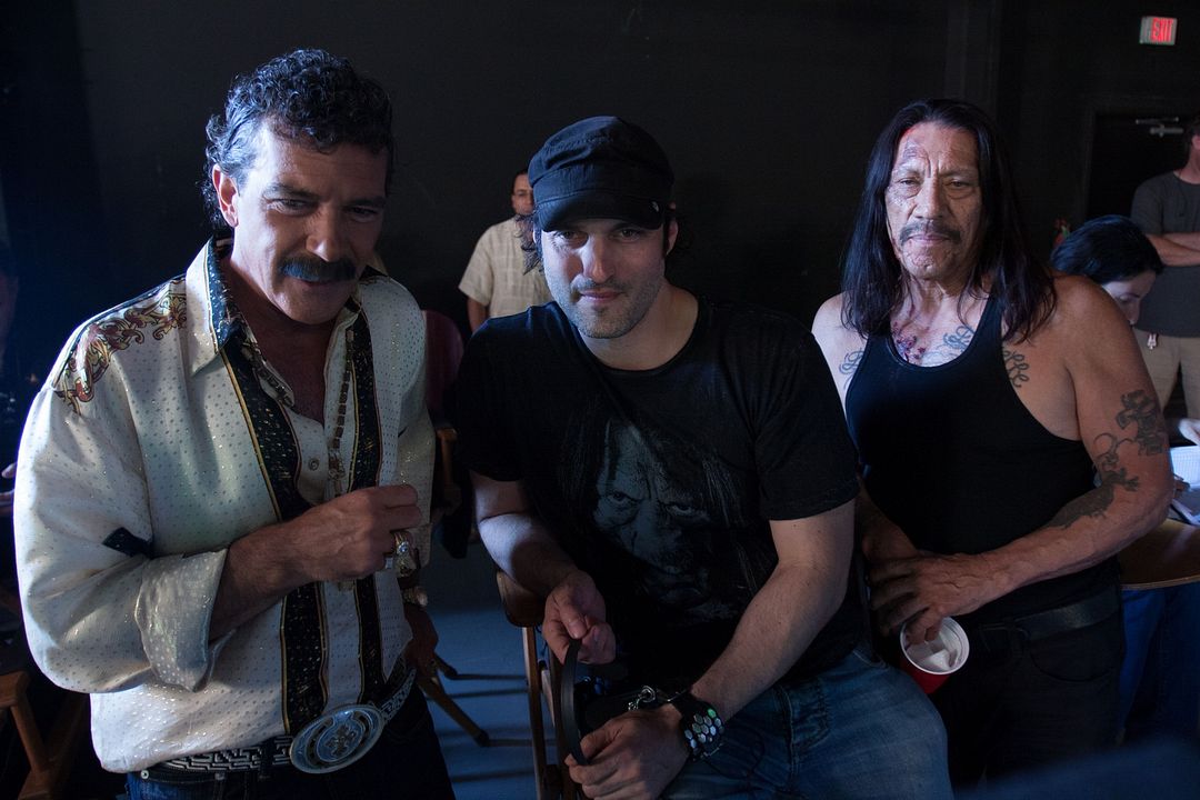 Machete Kills : Foto Antonio Banderas, Robert Rodriguez, Danny Trejo