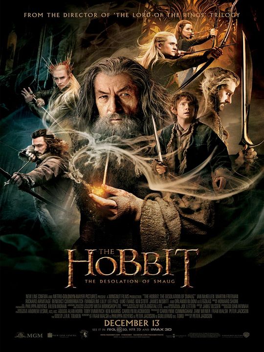 El Hobbit: La desolación de Smaug : Póster