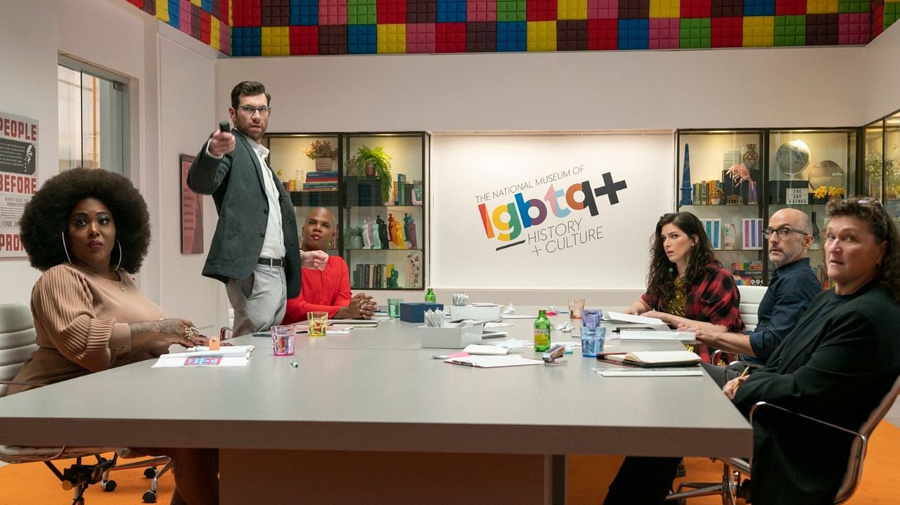 Bros : Foto Jim Rash, TS Madison, Billy Eichner, Dot-Marie Jones