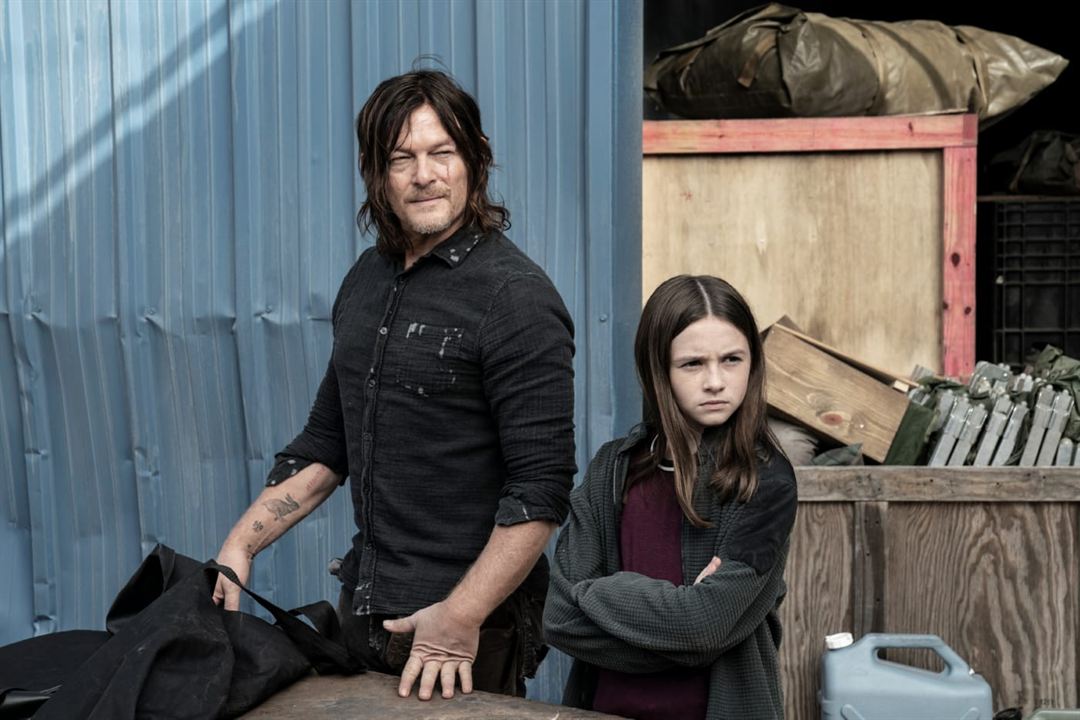 Foto Norman Reedus, Cailey Fleming