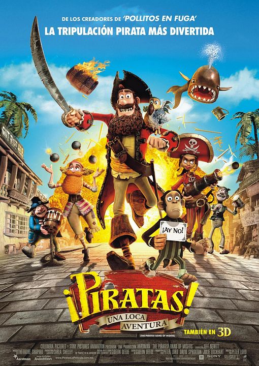 ¡Piratas! Una loca aventura : Póster