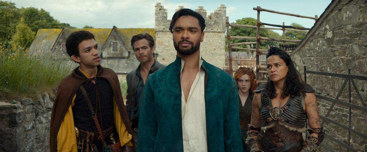 Calabozos & Dragones: Honor Entre Ladrones : Foto Michelle Rodriguez, Chris Pine, Justice Smith, Regé-Jean Page, Sophia Lillis