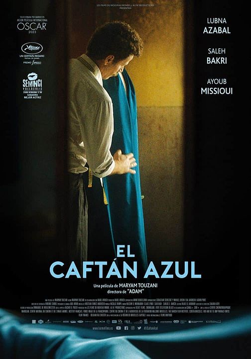 El caftán azul : Póster