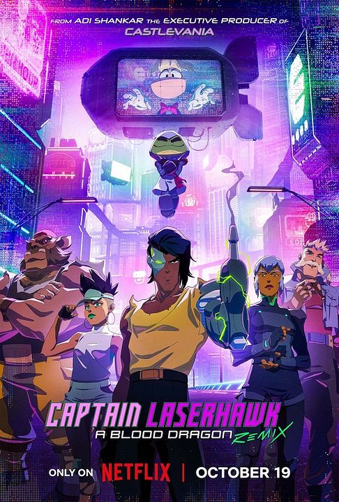 Captain Laserhawk: A Blood Dragon Remix : Póster