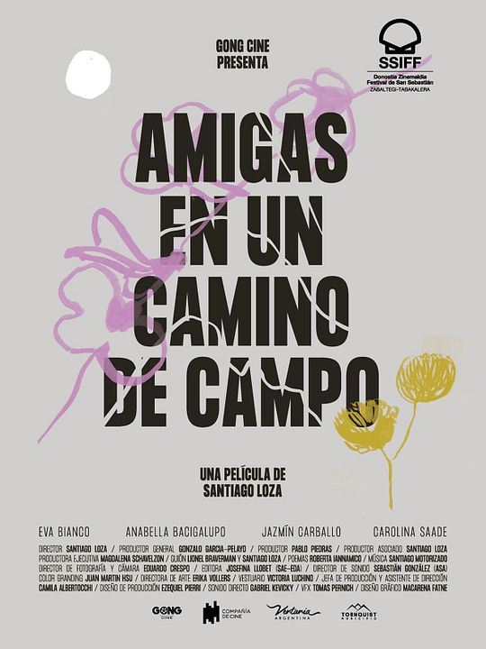 Amigas en un camino de campo : Póster