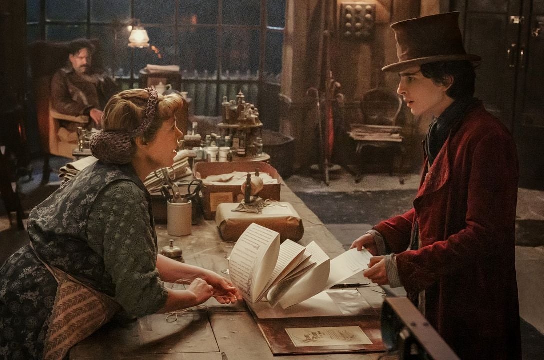 Wonka : Foto Olivia Colman, Timothée Chalamet