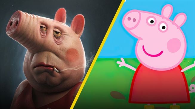  Las versiones más deprimentes de Peppa Pig, Bob Esponja y otras caricaturas que marcaron tu infancia